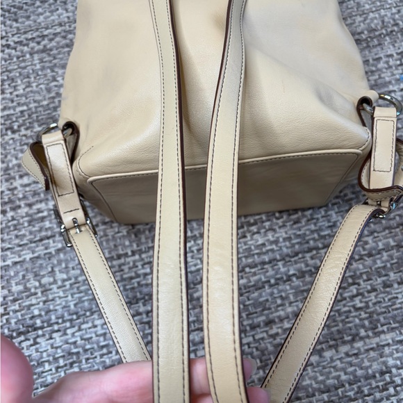 Vintage Coach Legacy Beige Leather Drawstring Backpack 9368 Classic Bag - Picture 6 of 15